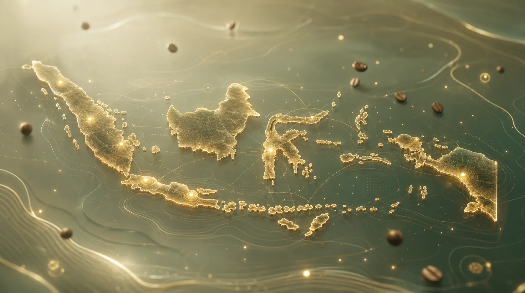Abstract Indonesian origin landscape